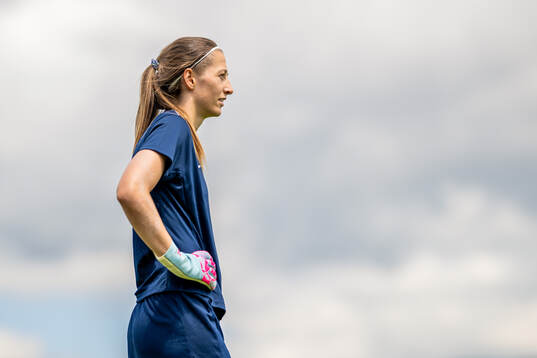 Goalkeeper Cecilie Fiskerstrand of the Norwegian women's