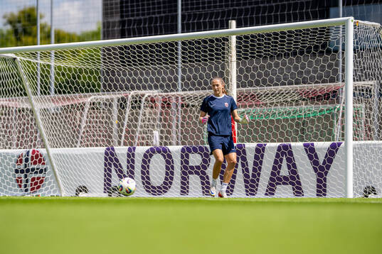 Goalkeeper Cecilie Fiskerstrand of the Norwegian women's