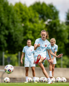 Caroline Graham Hansen of the Norwegian women's national