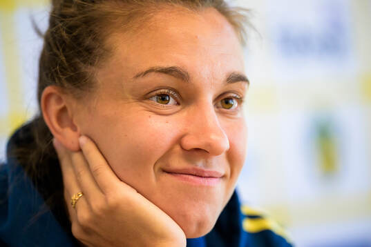 Julia Zigiotti Olme of the Swedish women's national