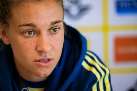 Julia Zigiotti Olme of the Swedish women's national