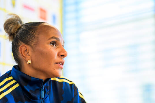 Madelen Janogy of the Swedish women's national football