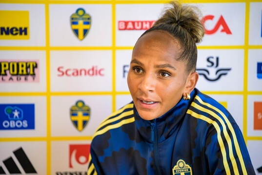 Madelen Janogy of the Swedish women's national football
