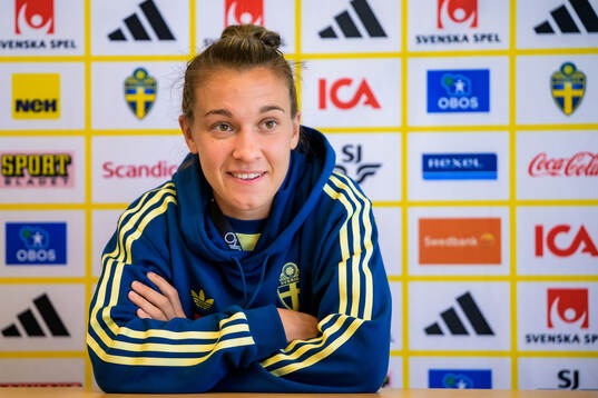 Julia Zigiotti Olme of the Swedish women's national