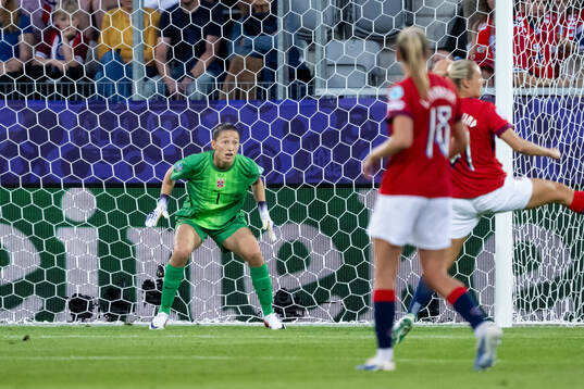 Goalkeeper Cecilie Fiskerstrand of Norway