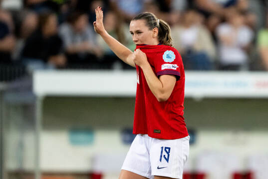 Elisabeth Terland of Norway looks dejected