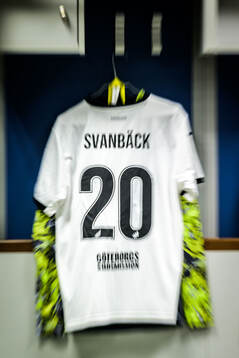 The kit of Adrian Svanbäck of Häcken