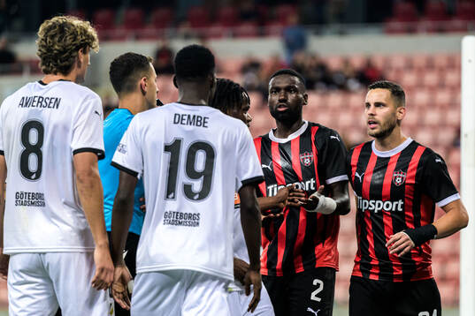 Patrick Nwadike and Kristian Kostrna of Spartak Trnava
