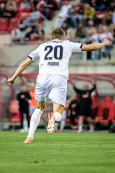 Adrian Svanbäck of Häcken celebrates