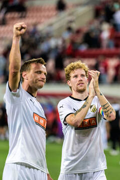 Simon Gustafson of Häcken celebrates