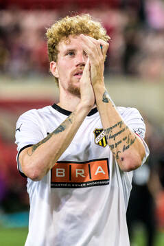 Simon Gustafson of Häcken celebrates
