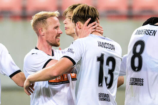 Mikkel Rygaard Jensen and Sigge Jansson of Häcken