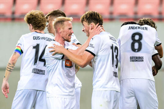 Mikkel Rygaard Jensen and Sigge Jansson of Häcken