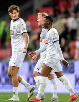 Silas Andersen, Mikkel Rygaard Jensen and Sanders Ngabo of