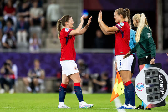 Maren Mjelde and Marthine Østenstad of Norway