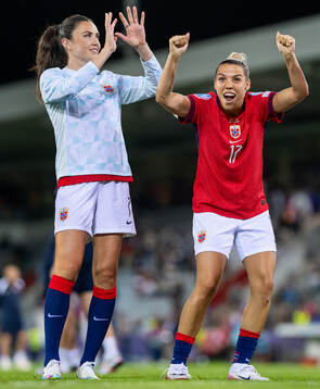 Ingrid Syrstad Engen and Aron Bizet Dønnum of Norway