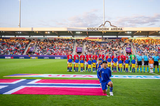 Players of Norway line up
