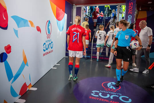Lisa Naalsund of Norway at half-time