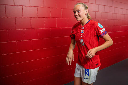Frida Maanum of Norway at half-time