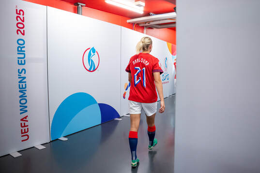 Lisa Naalsund of Norway at half-time