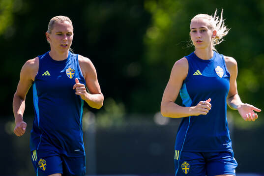 Jonna Andersson and Ellen Wangerheim of the Swedish women's
