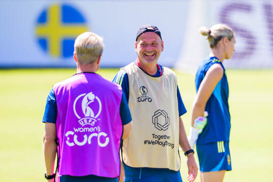 Assistant coach Magnus Wikman of the Swedish women's