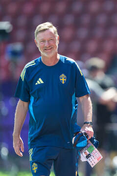 Head coach Peter Gerhardsson of the Swedish women's