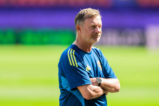 Head coach Peter Gerhardsson of the Swedish women's