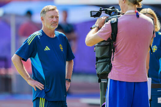 Head coach Peter Gerhardsson of the Swedish women's