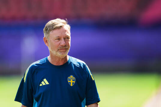 Head coach Peter Gerhardsson of the Swedish women's
