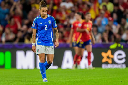 Elisabetta Oliviero of Italy looks dejected