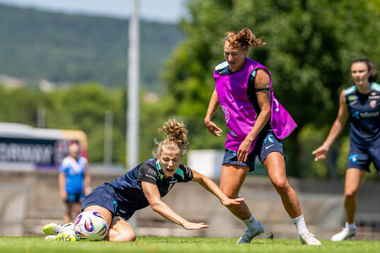 Justine Kielland and Marit Bratberg Lund of the Norwegian