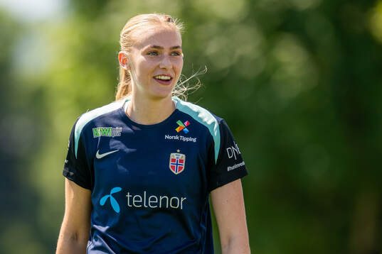 Goalkeeper Selma Panengstuen of the Norwegian women's