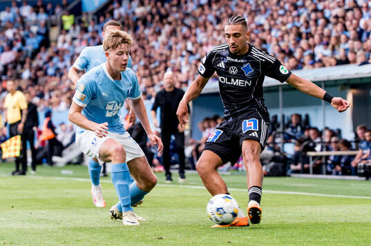 Malmö FFs Nils Zätterström och IFK Norrköpings Moutaz