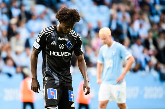 IFK Norrköpings Kojo Peprah Oppong deppar