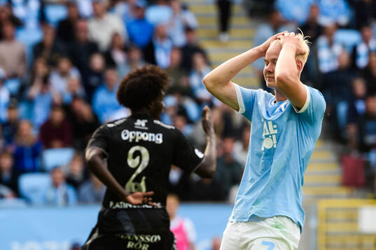 Malmö FFs Otto Rosengren deppar