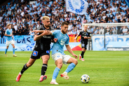IFK Norrköpings Tim Prica och Malmö FFs Gabriel Busanello