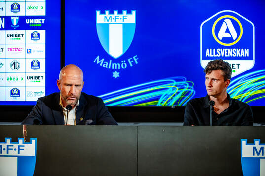 Malmö FFs huvudtränare Henrik Rydström och IFK