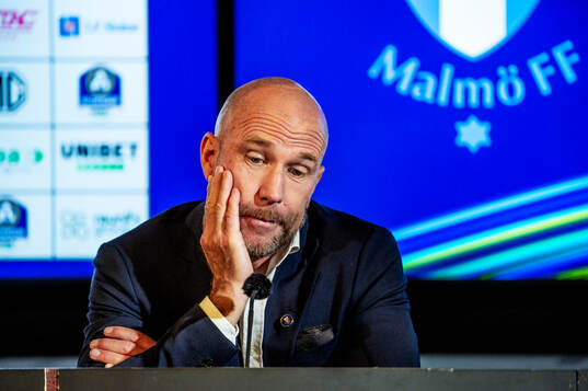 Malmö FFs huvudtränare Henrik Rydström på en
