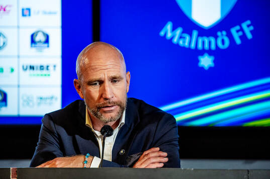 Malmö FFs huvudtränare Henrik Rydström på en