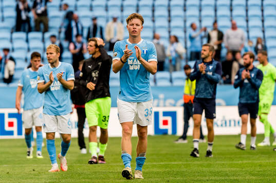 Malmö FFs Nils Zätterström jublar