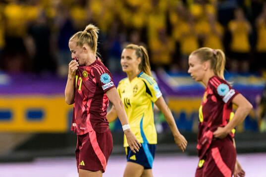 Lea Schuller of Germany looks dejected