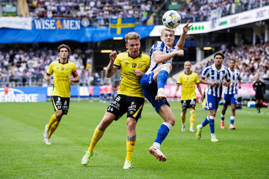 Elfsborgs Frederik Ihler och IFK Göteborgs David Kruse