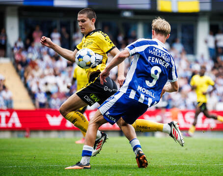 Elfsborgs Rasmus Wikström och IFK Göteborgs Max Fenger