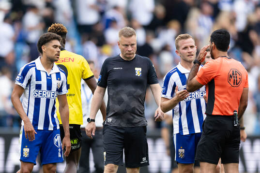IFK Göteborgs Thomas Santos och tränare Stefan Billborn