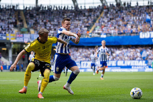Elfsborgs Simon Hedlund och IFK Göteborgs Tobias Heintz