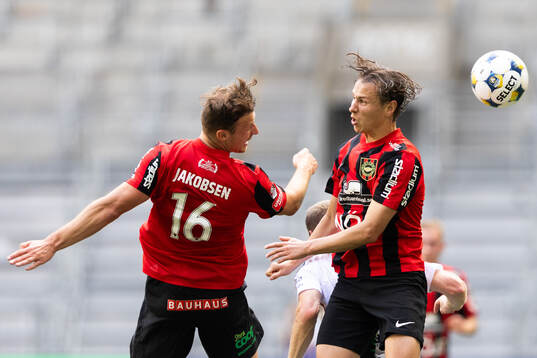 Brommapojkarnas Adam Skanning Jakobsen och Alex Timossi
