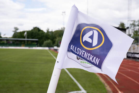 Hörnflagga på Finnvedsvallen