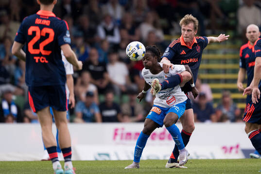 Värnamos Frank Junior Adjei och Djurgårdens Rasmus