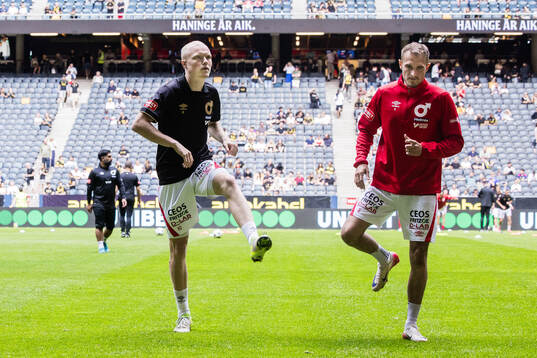 Degerfors Marcus Rafferty och Christos Gravius